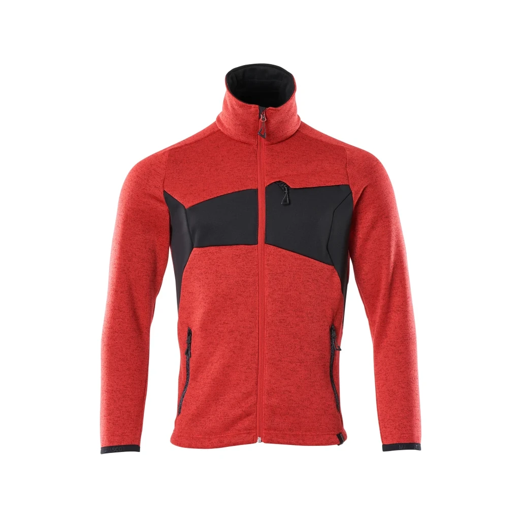 MASCOT® | Strickpullover mit Reißverschluss ACCELERATE | 2XL | Verkehrsrot/Schwarz