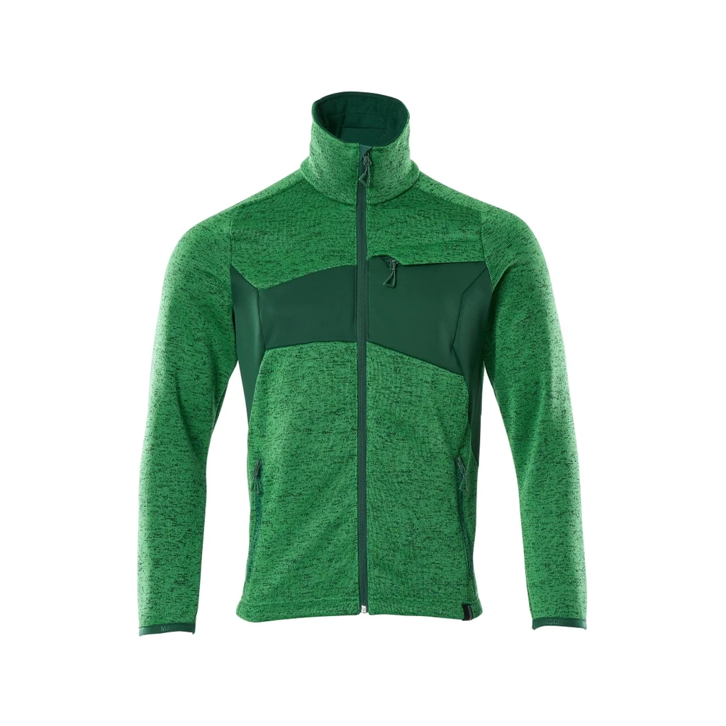 MASCOT® | Strickpullover mit Reißverschluss ACCELERATE | 2XL | Grasgrün/Grün