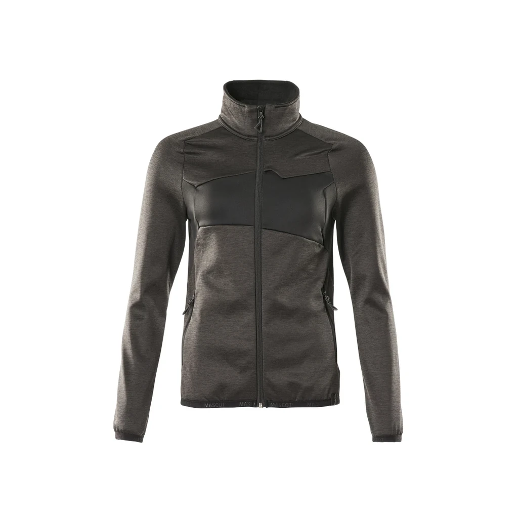 MASCOT® | Fleecepullover mit Reißverschluss ACCELERATE | 2XL | Dunkelanthrazit/Schwarz