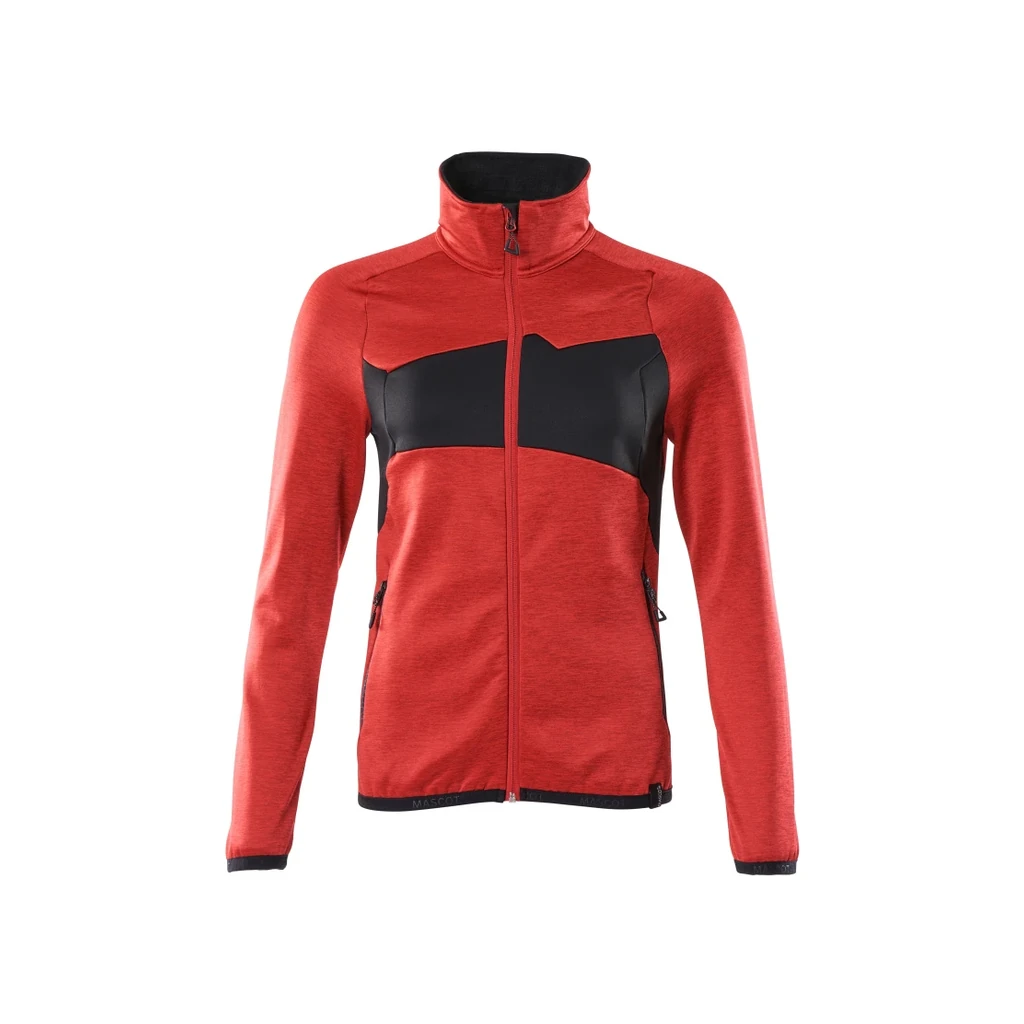 MASCOT® | Fleecepullover mit Reißverschluss ACCELERATE | 2XL | Verkehrsrot/Schwarz