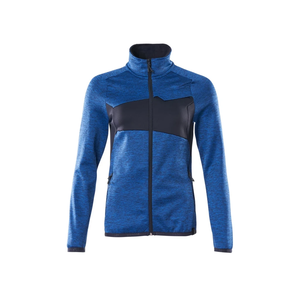 MASCOT® | Fleecepullover mit Reißverschluss ACCELERATE | 2XL | Azurblau/Schwarzblau