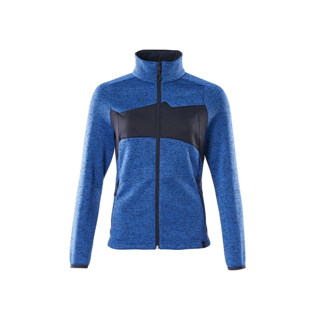 MASCOT® | Strickpullover mit Reißverschluss ACCELERATE | 2XL | Azurblau/Schwarzblau