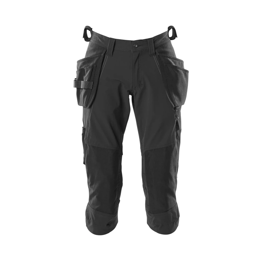 MASCOT® | Dreiviertel-Hose mit Hängetaschen ACCELERATE | C44 | Schwarz