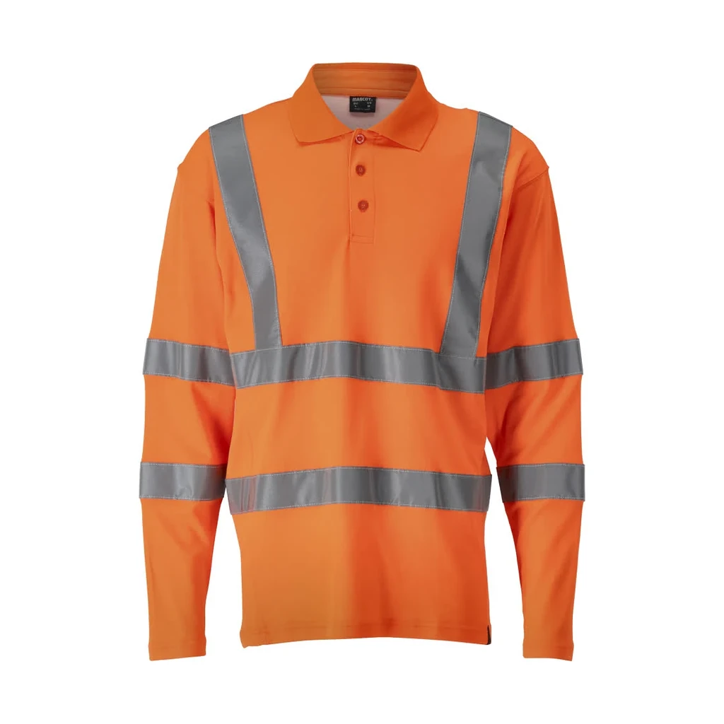 MASCOT® | Polo-Shirt Langarm SAFE CLASSIC | 2XL | Hi-vis Orange