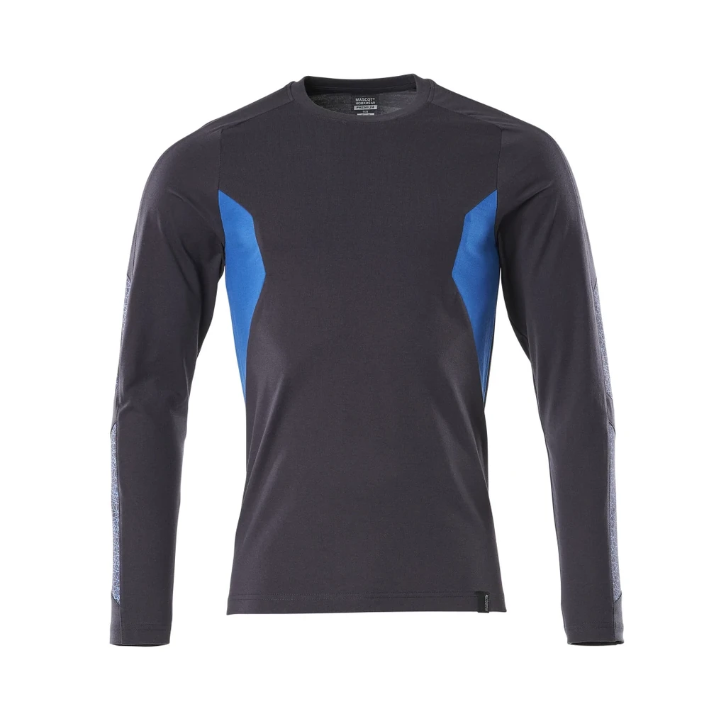 MASCOT® | T-Shirt Langarm ACCELERATE | 2XLONE | Schwarzblau/Azurblau