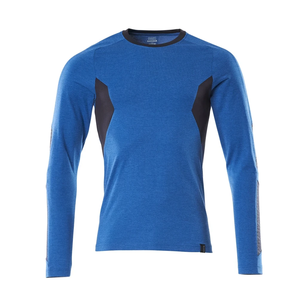 MASCOT® | T-Shirt Langarm ACCELERATE | 2XLONE | Azurblau/Schwarzblau
