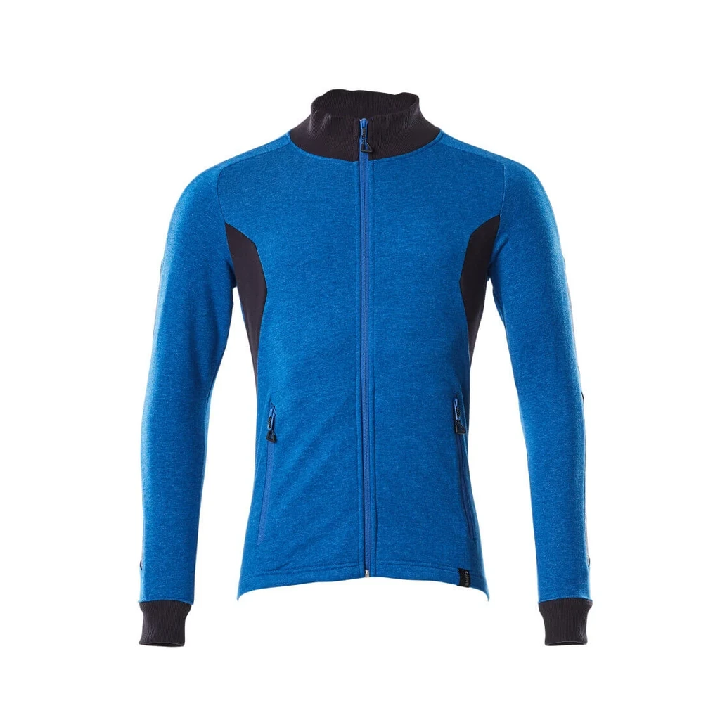 MASCOT® | Sweatshirt mit Reißverschluss ACCELERATE | 2XLONE | Azurblau/Schwarzblau