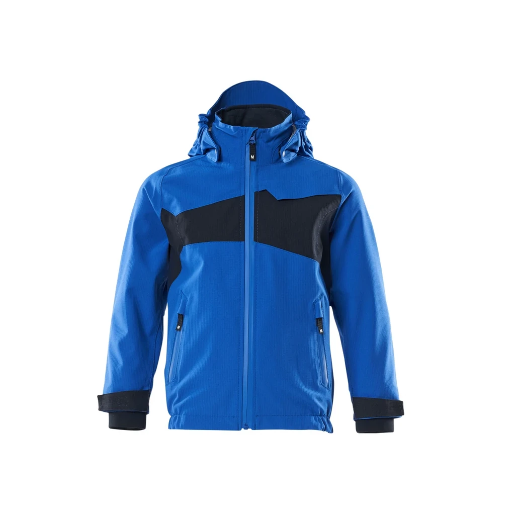 MASCOT® | Hard Shell Jacke für Kinder ACCELERATE | 104 | Azurblau/Schwarzblau