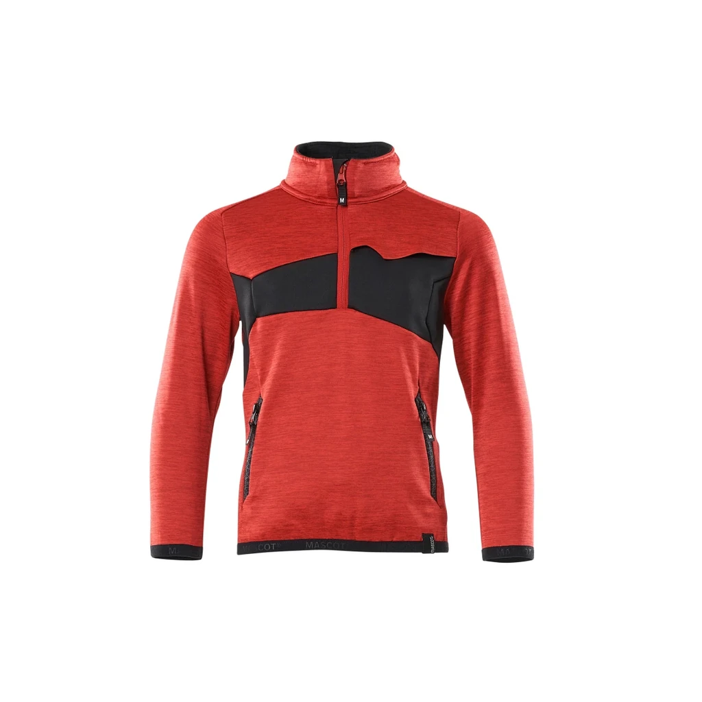 MASCOT® | Fleecepullover für Kinder ACCELERATE | 104 | Verkehrsrot/Schwarz