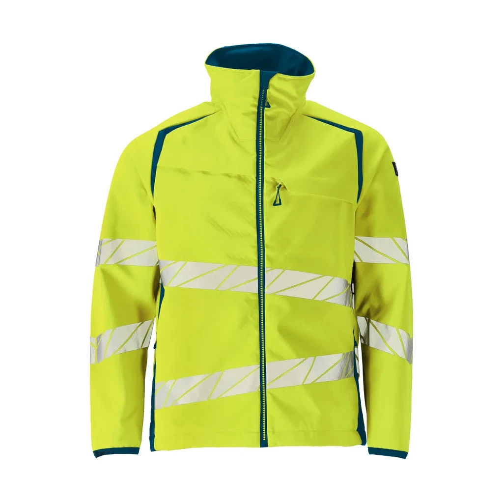 MASCOT® | Softshell Jacke ACCELERATE SAFE | 4XL | Hi-vis Gelb/Dunkelpetroleum