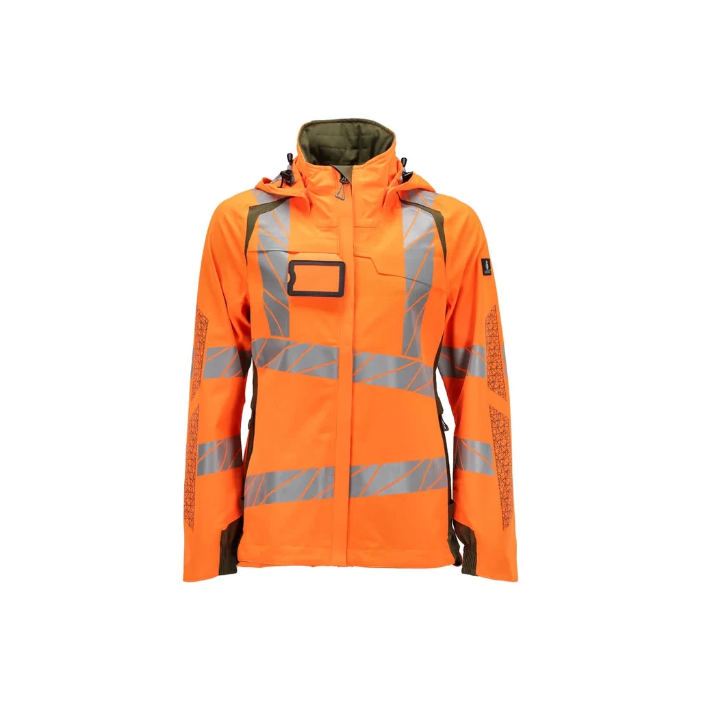 MASCOT® | Hard Shell Jacke ACCELERATE SAFE | 2XL | Hi-vis Orange/Moosgrün