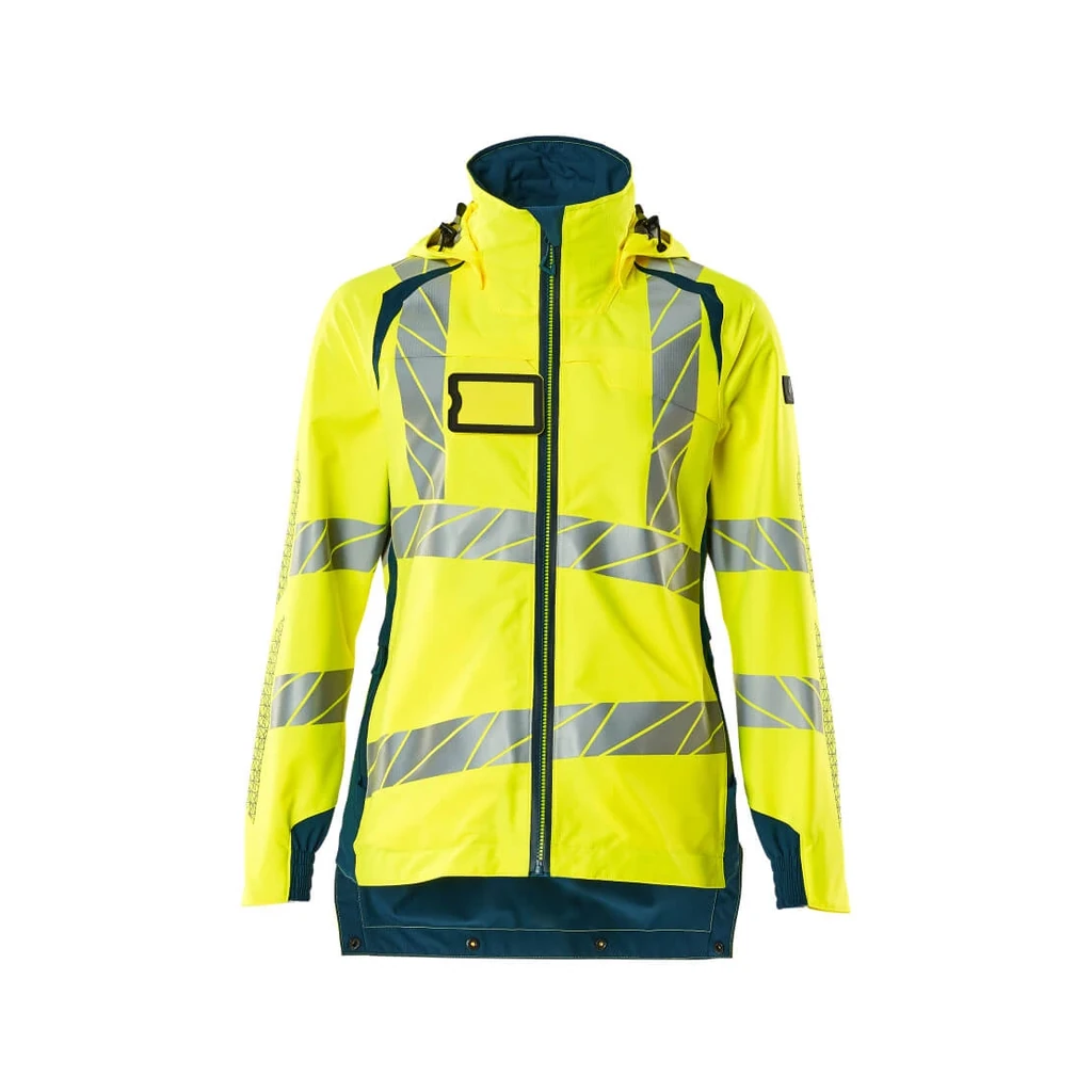 MASCOT® | Hard Shell Jacke ACCELERATE SAFE | 2XL | Hi-vis Gelb/Dunkelpetroleum