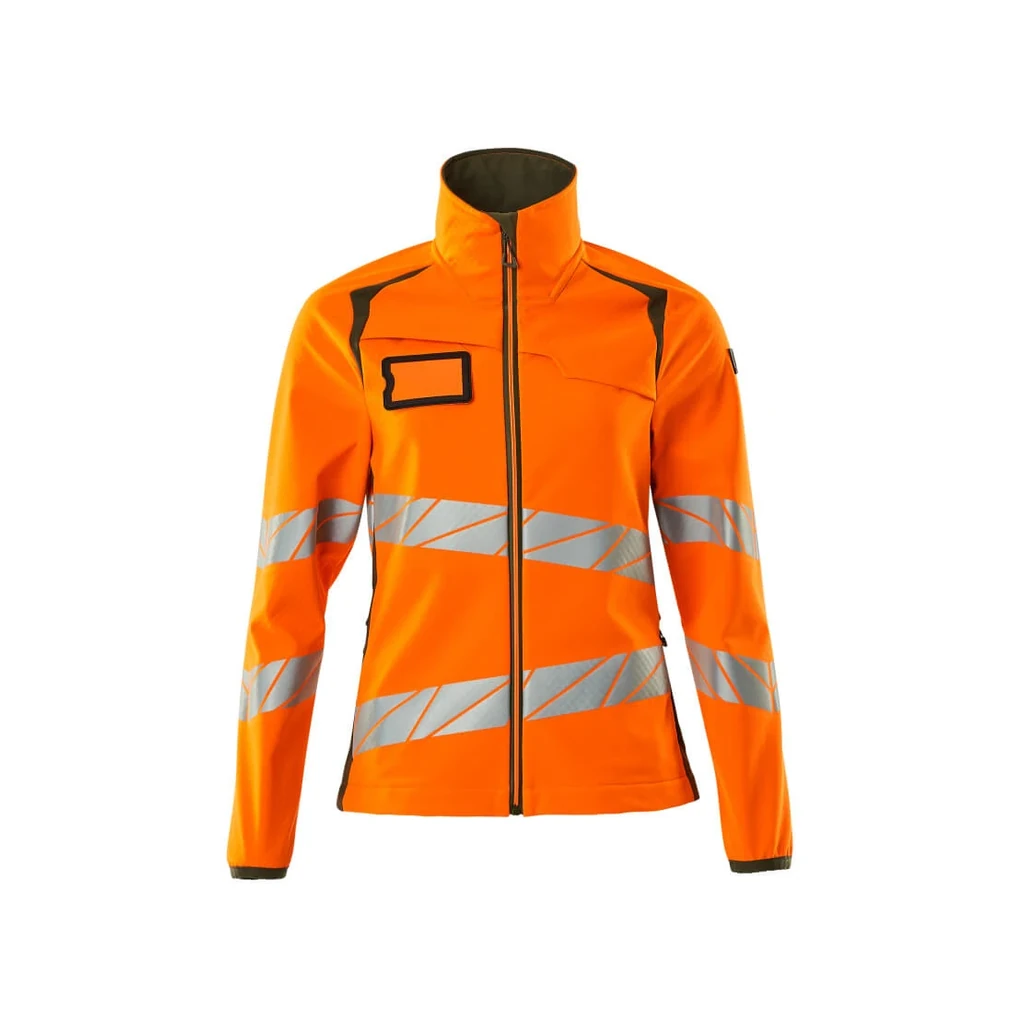 MASCOT® | Softshell Jacke ACCELERATE SAFE | 3XL | Hi-vis Orange/Moosgrün