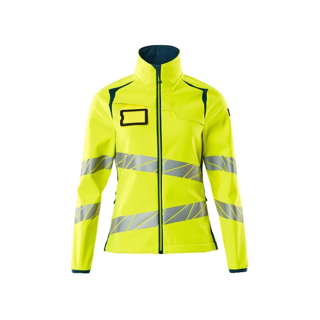 MASCOT® | Softshell Jacke ACCELERATE SAFE | 4XL | Hi-vis Gelb/Dunkelpetroleum
