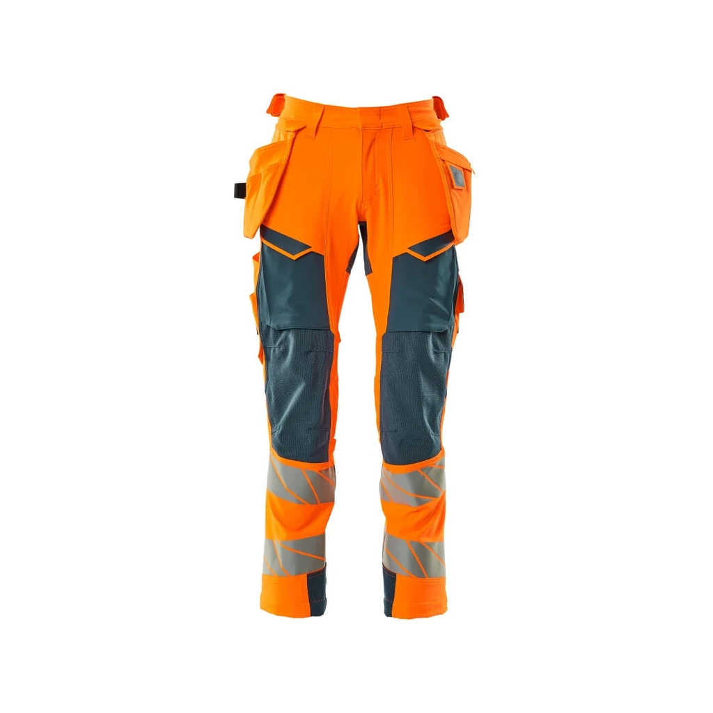 MASCOT® | Hose mit Hängetaschen ACCELERATE SAFE | 76C46 | Hi-vis Orange/Dunkelpetroleum
