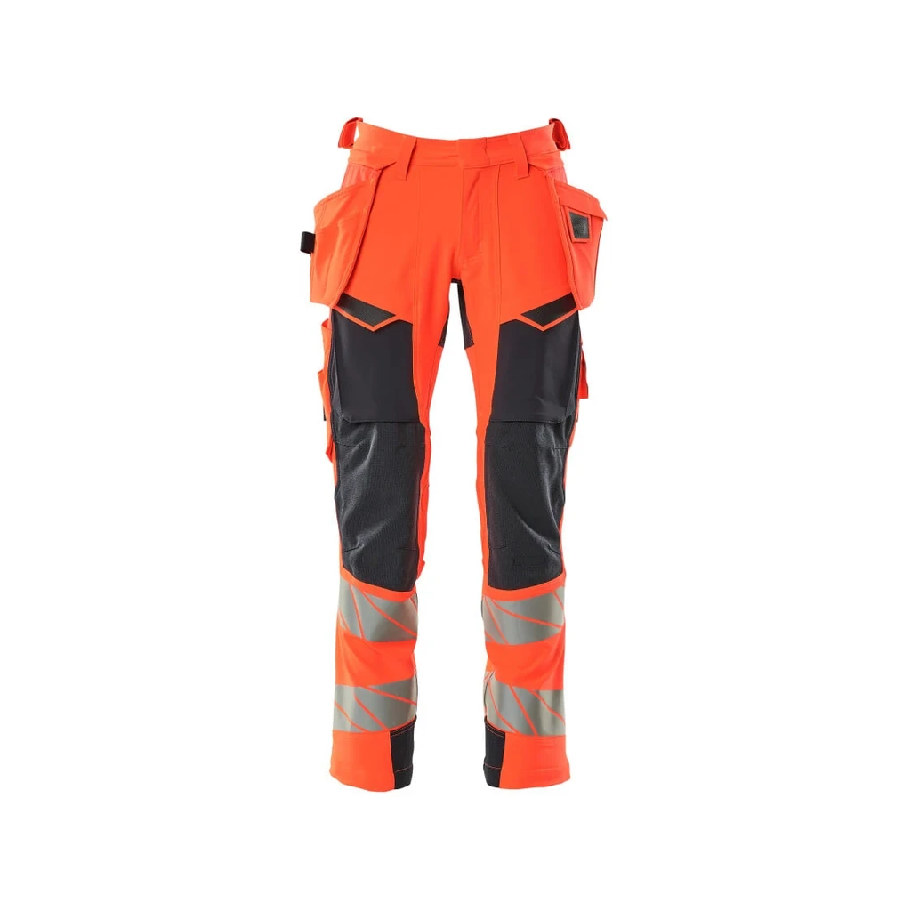 MASCOT® | Hose mit Hängetaschen ACCELERATE SAFE | 76C46 | Hi-vis Rot/Schwarzblau