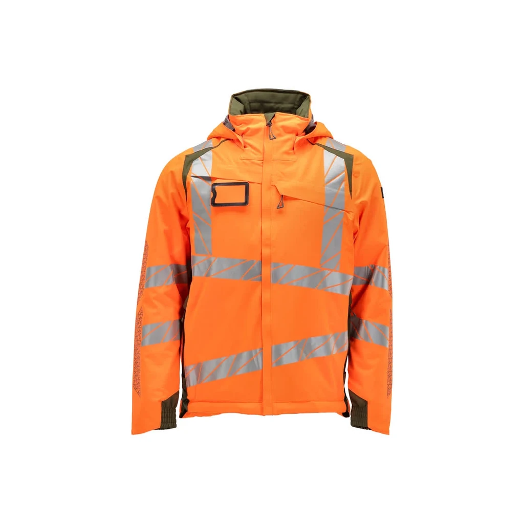 MASCOT® | Winterjacke ACCELERATE SAFE | S | Hi-vis Orange/Moosgrün