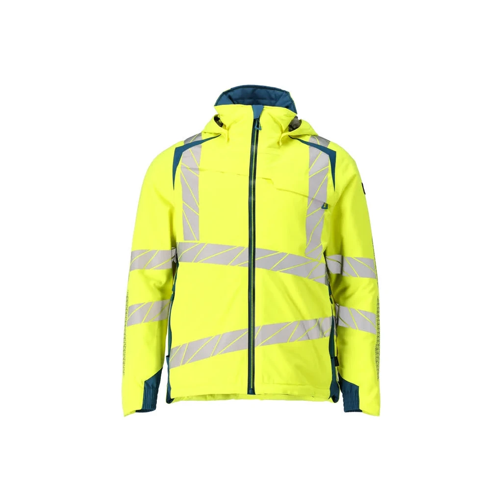 MASCOT® | Winterjacke ACCELERATE SAFE | XL | Hi-vis Gelb/Dunkelpetroleum