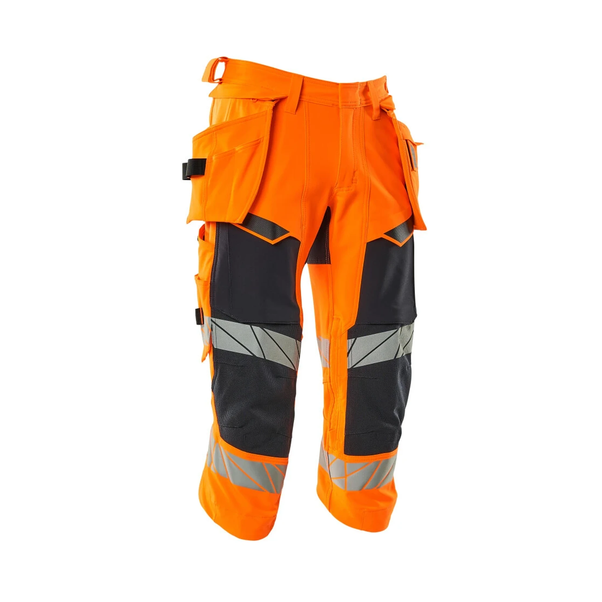MASCOT® | Dreiviertel-Arbeitshose ACCELERATE SAFE | C44 | Hi-vis Orange/Schwarzblau