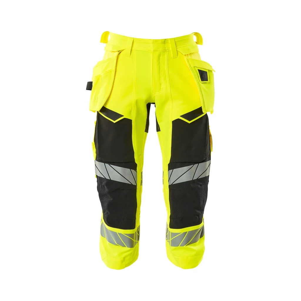 MASCOT® | Dreiviertel-Hose mit Hängetaschen ACCELERATE SAFE | C44 | Hi-vis Gelb/Schwarz