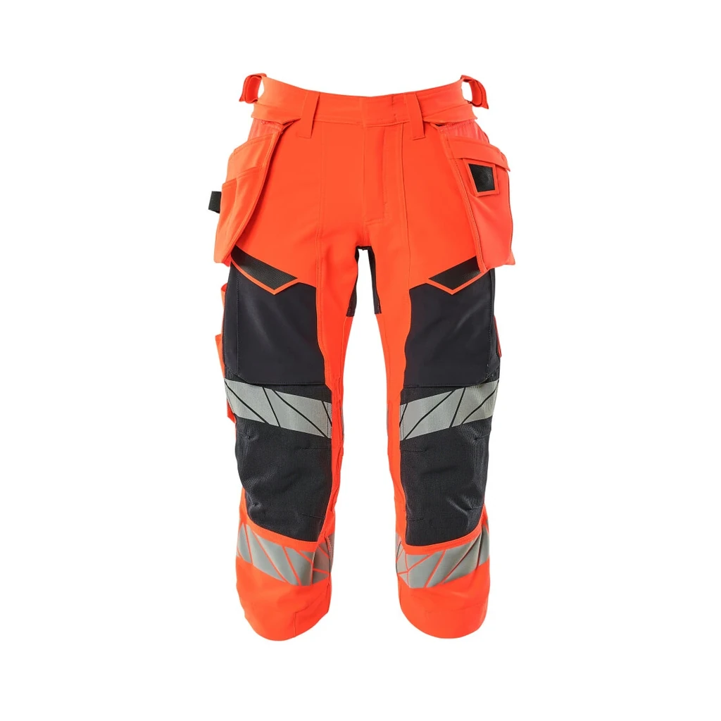 MASCOT® | Dreiviertel-Hose mit Hängetaschen ACCELERATE SAFE | C44 | Hi-vis Rot/Schwarzblau