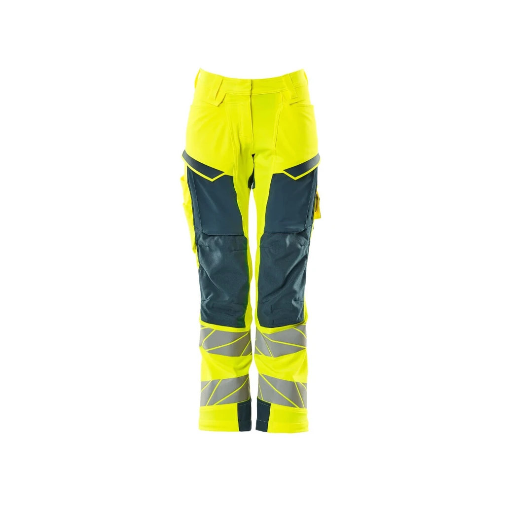 MASCOT® | Hose mit Knietaschen ACCELERATE SAFE | 76C34 | Hi-vis Gelb/Dunkelpetroleum