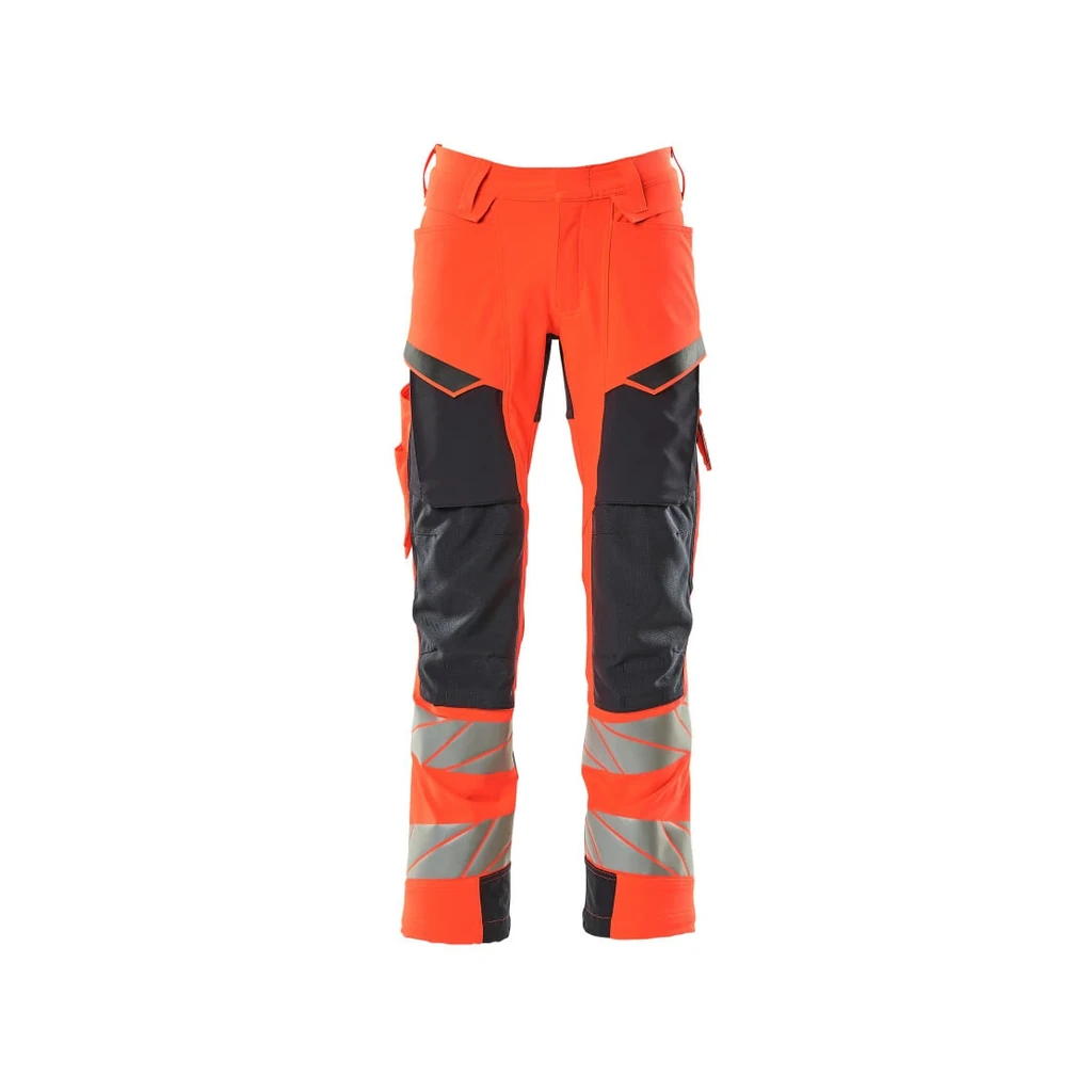 MASCOT® | Hose mit Knietaschen ACCELERATE SAFE | 76C46 | Hi-vis Rot/Schwarzblau