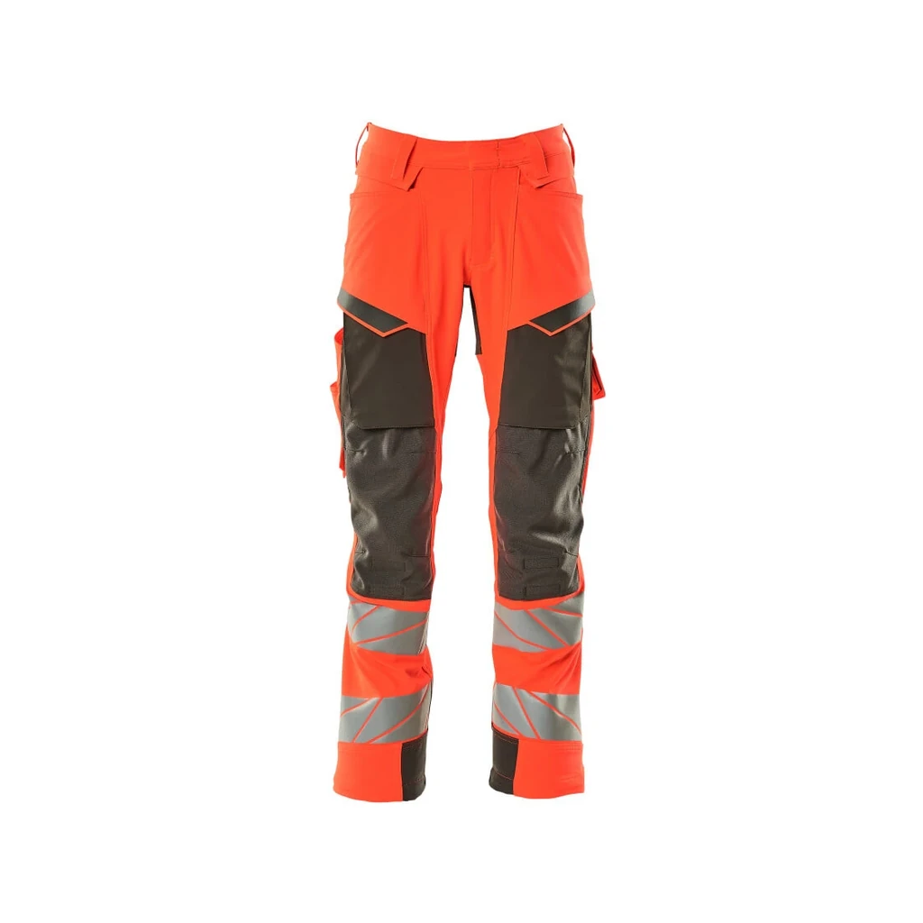 MASCOT® | Hose mit Knietaschen ACCELERATE SAFE | 76C46 | Hi-vis Rot/Dunkelanthrazit