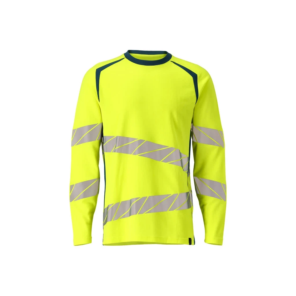 MASCOT® | T-Shirt Langarm ACCELERATE SAFE | XL ONE | Hi-vis Gelb/Dunkelpetroleum