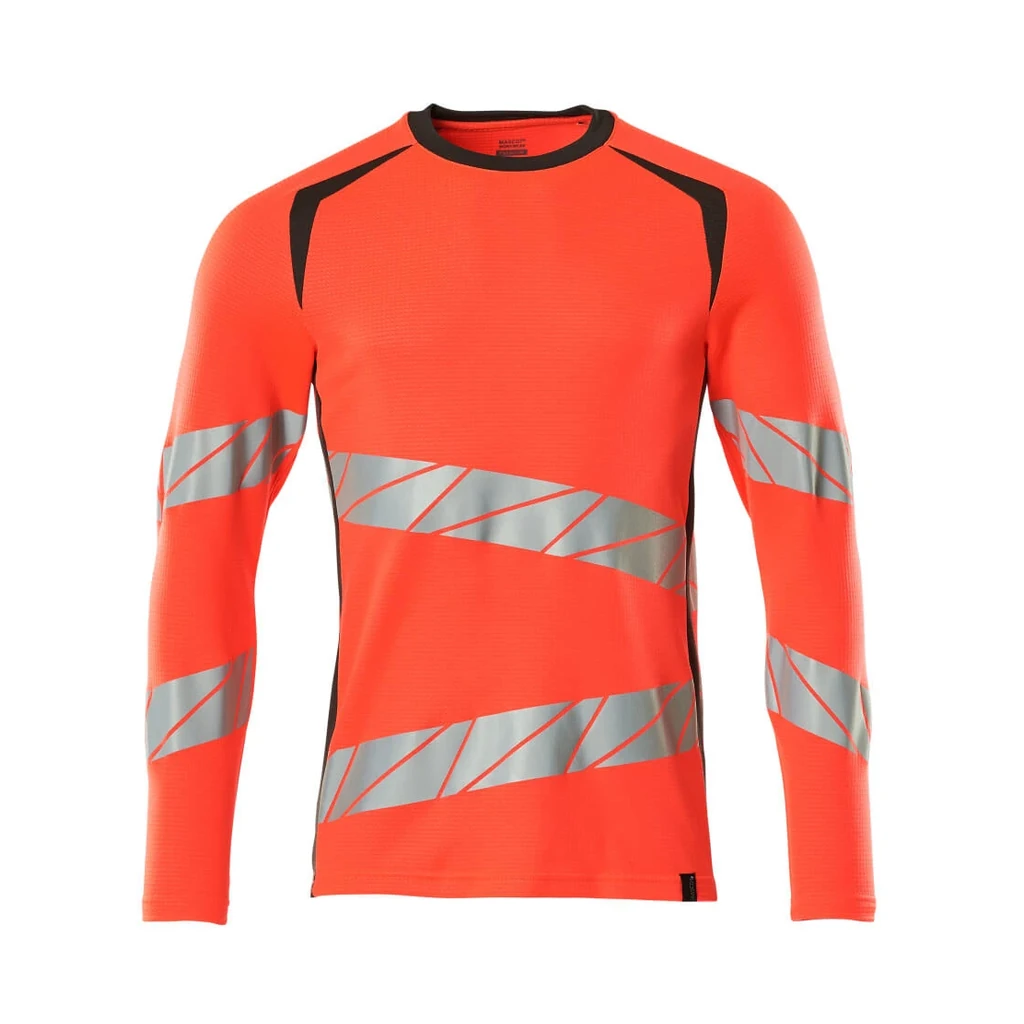 MASCOT® | T-Shirt Langarm ACCELERATE SAFE | S  ONE | Hi-vis Rot/Dunkelanthrazit