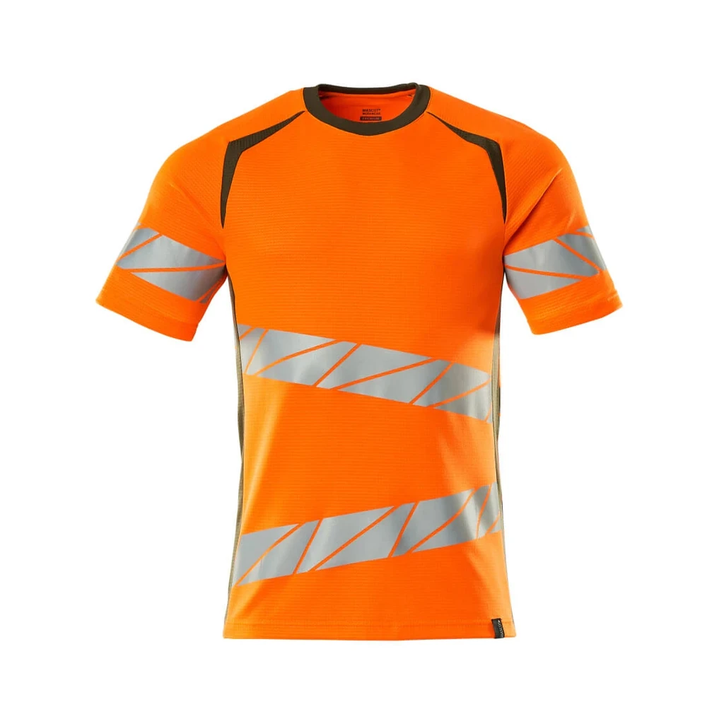 MASCOT® | T-Shirt ACCELERATE SAFE | M  ONE | Hi-vis Orange/Moosgrün