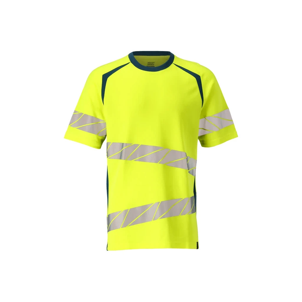 MASCOT® | T-Shirt ACCELERATE SAFE | M  ONE | Hi-vis Gelb/Dunkelpetroleum
