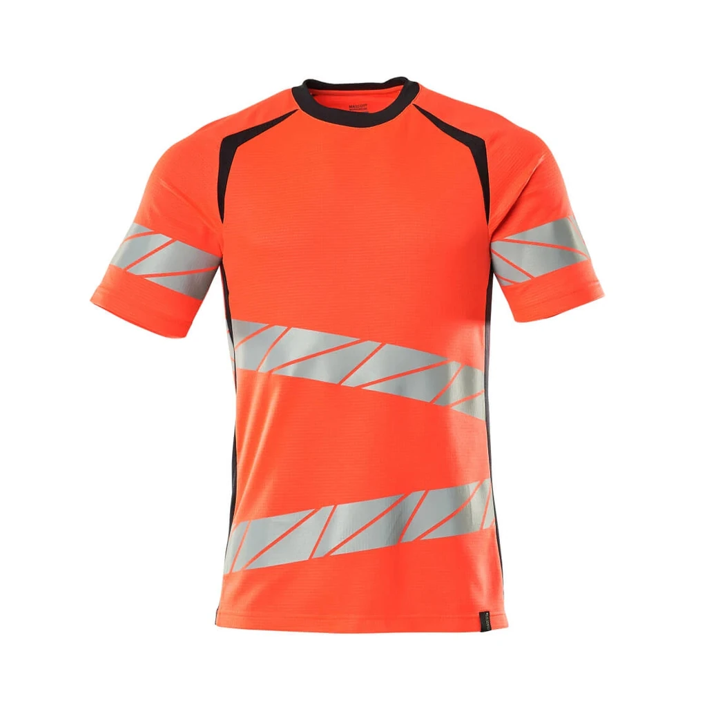 MASCOT® | T-Shirt ACCELERATE SAFE | L  ONE | Hi-vis Rot/Schwarzblau