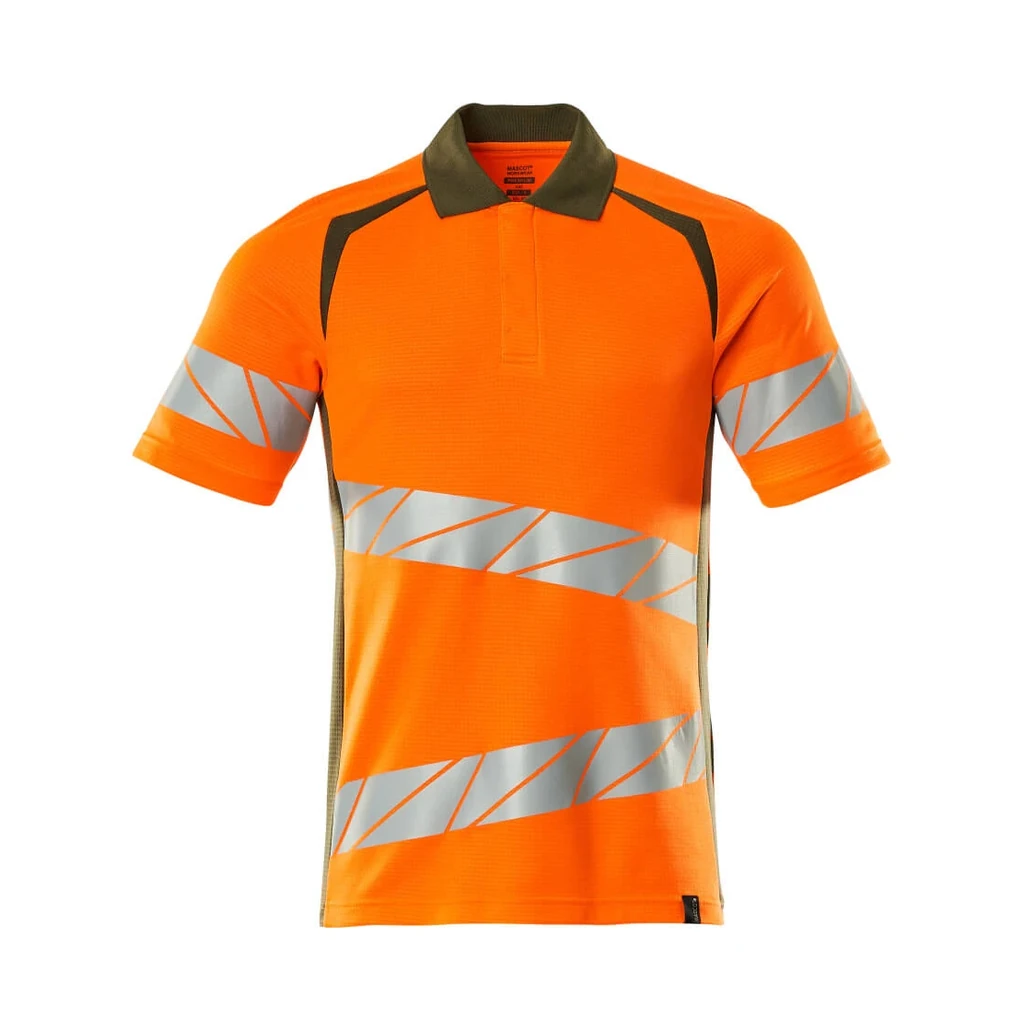 MASCOT® | Polo-Shirt ACCELERATE SAFE | 5XLONE | Hi-vis Orange/Moosgrün