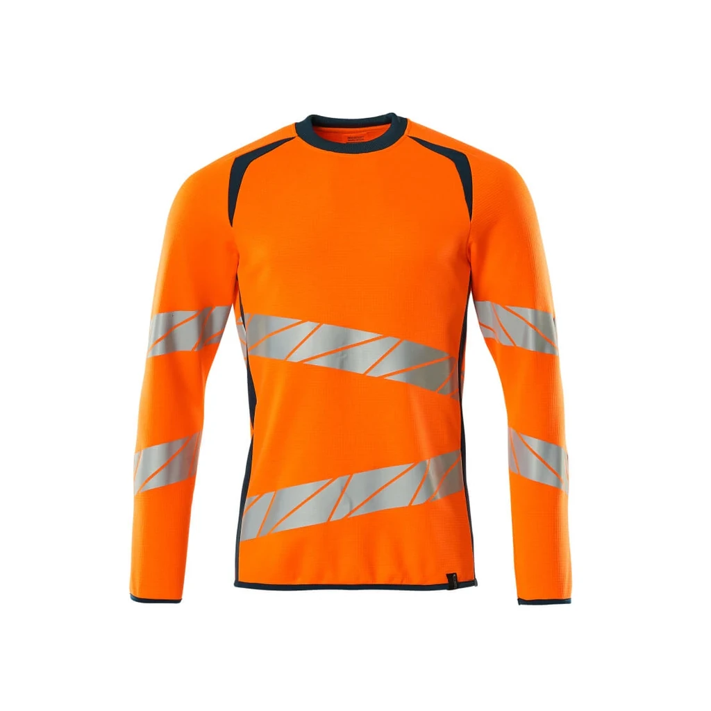 MASCOT® | Sweatshirt ACCELERATE SAFE | L  ONE | Hi-vis Orange/Dunkelpetroleum