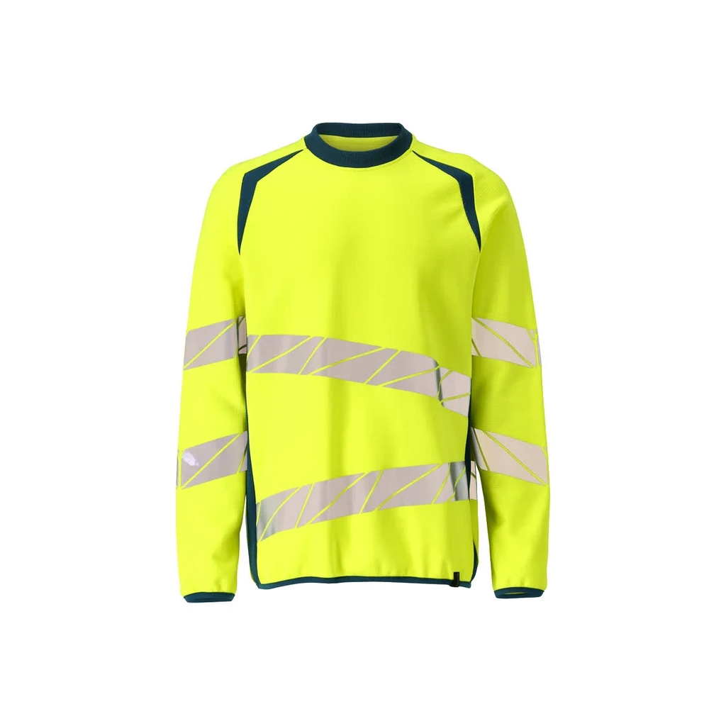 MASCOT® | Sweatshirt ACCELERATE SAFE | L  ONE | Hi-vis Gelb/Dunkelpetroleum