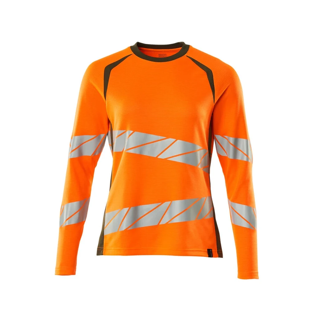 MASCOT® | T-Shirt Langarm ACCELERATE SAFE | XL ONE | Hi-vis Orange/Moosgrün