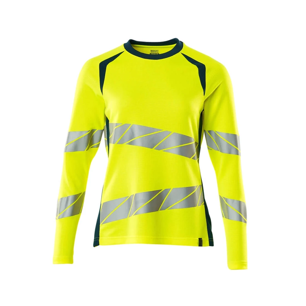 MASCOT® | T-Shirt Langarm ACCELERATE SAFE | XL ONE | Hi-vis Gelb/Dunkelpetroleum
