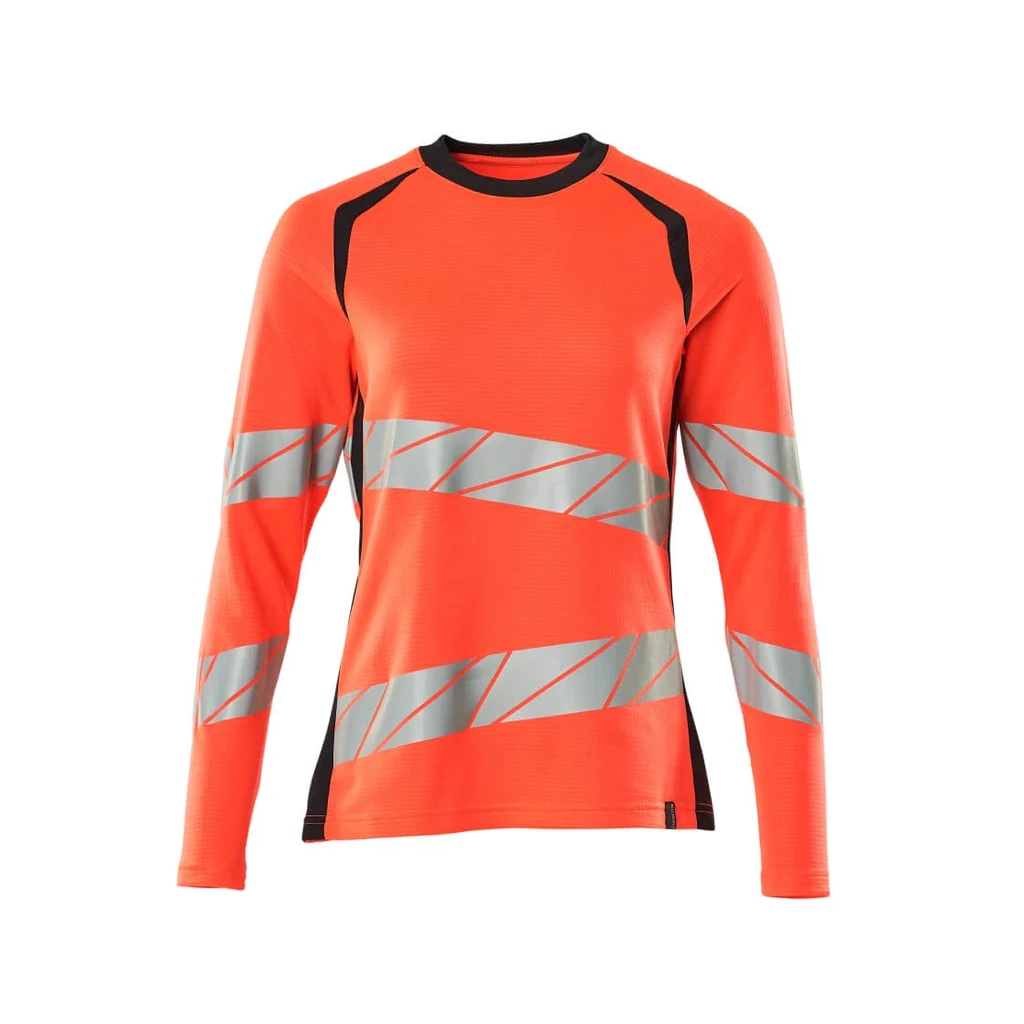 MASCOT® | T-Shirt Langarm ACCELERATE SAFE | S  ONE | Hi-vis Rot/Schwarzblau