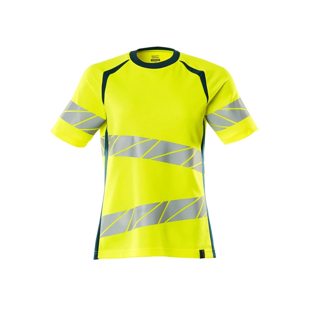 MASCOT® | T-Shirt ACCELERATE SAFE | M  ONE | Hi-vis Gelb/Dunkelpetroleum