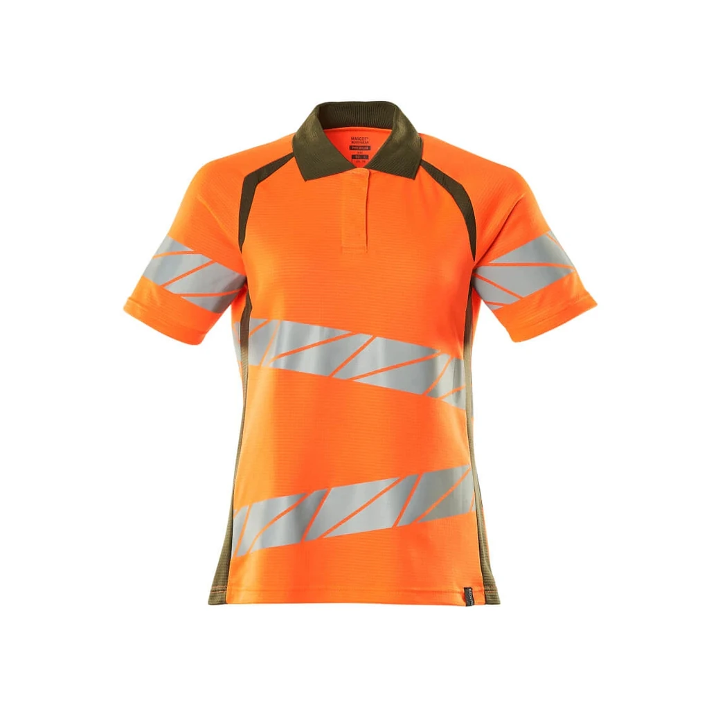 MASCOT® | Polo-Shirt ACCELERATE SAFE | 5XLONE | Hi-vis Orange/Moosgrün
