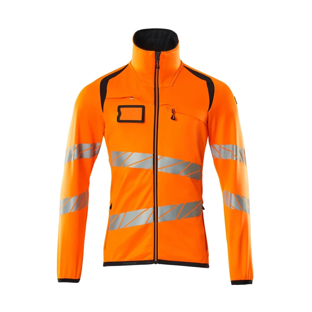 MASCOT® | Fleecepullover mit Reißverschluss ACCELERATE SAFE | 2XL | Hi-vis Orange/Schwarzblau