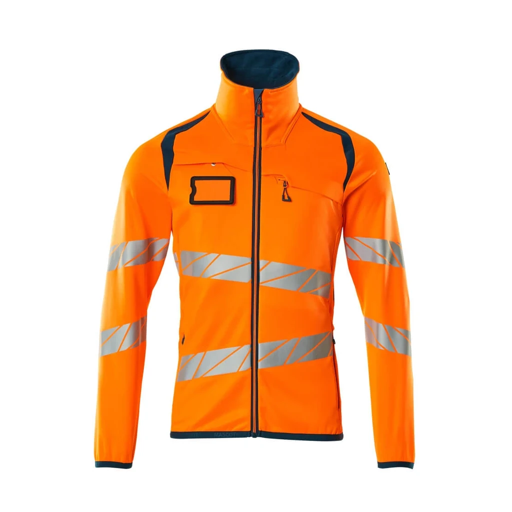 MASCOT® | Fleecepullover mit Reißverschluss ACCELERATE SAFE | 2XL | Hi-vis Orange/Dunkelpetroleum