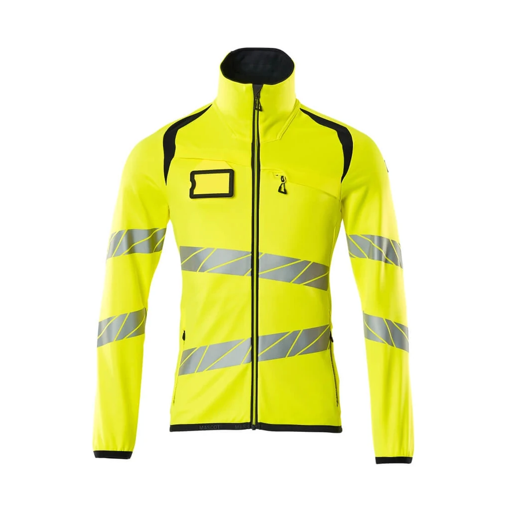 MASCOT® | Fleecepullover mit Reißverschluss ACCELERATE SAFE | 2XL | Hi-vis Gelb/Schwarzblau
