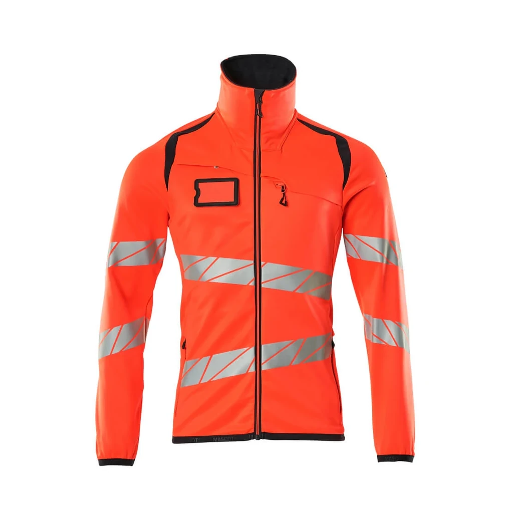 MASCOT® | Fleecepullover mit Reißverschluss ACCELERATE SAFE | 2XL | Hi-vis Rot/Schwarzblau