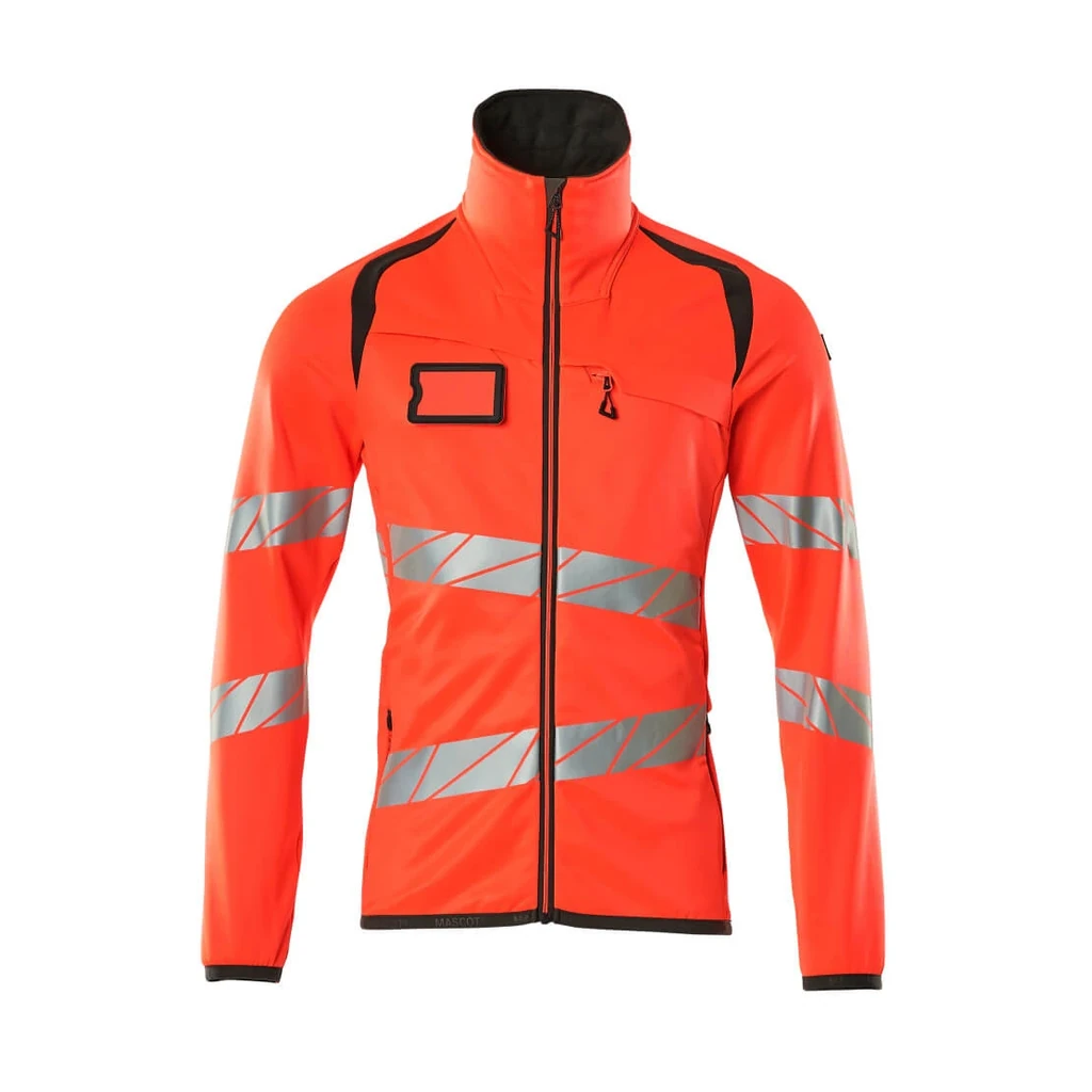 MASCOT® | Fleecepullover mit Reißverschluss ACCELERATE SAFE | 2XL | Hi-vis Rot/Dunkelanthrazit