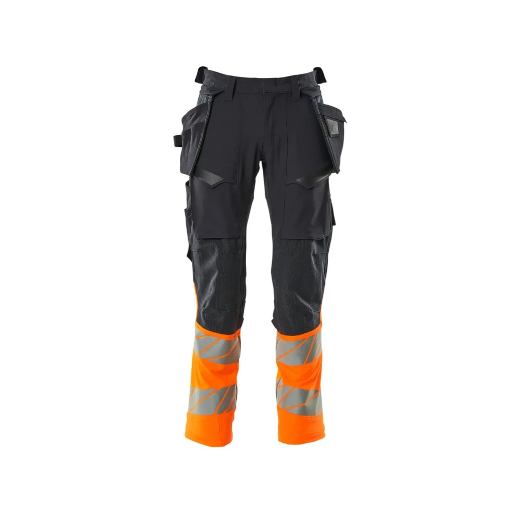 MASCOT® | Hose mit Hängetaschen ACCELERATE SAFE | 76C46 | Schwarzblau/Hi-vis Orange