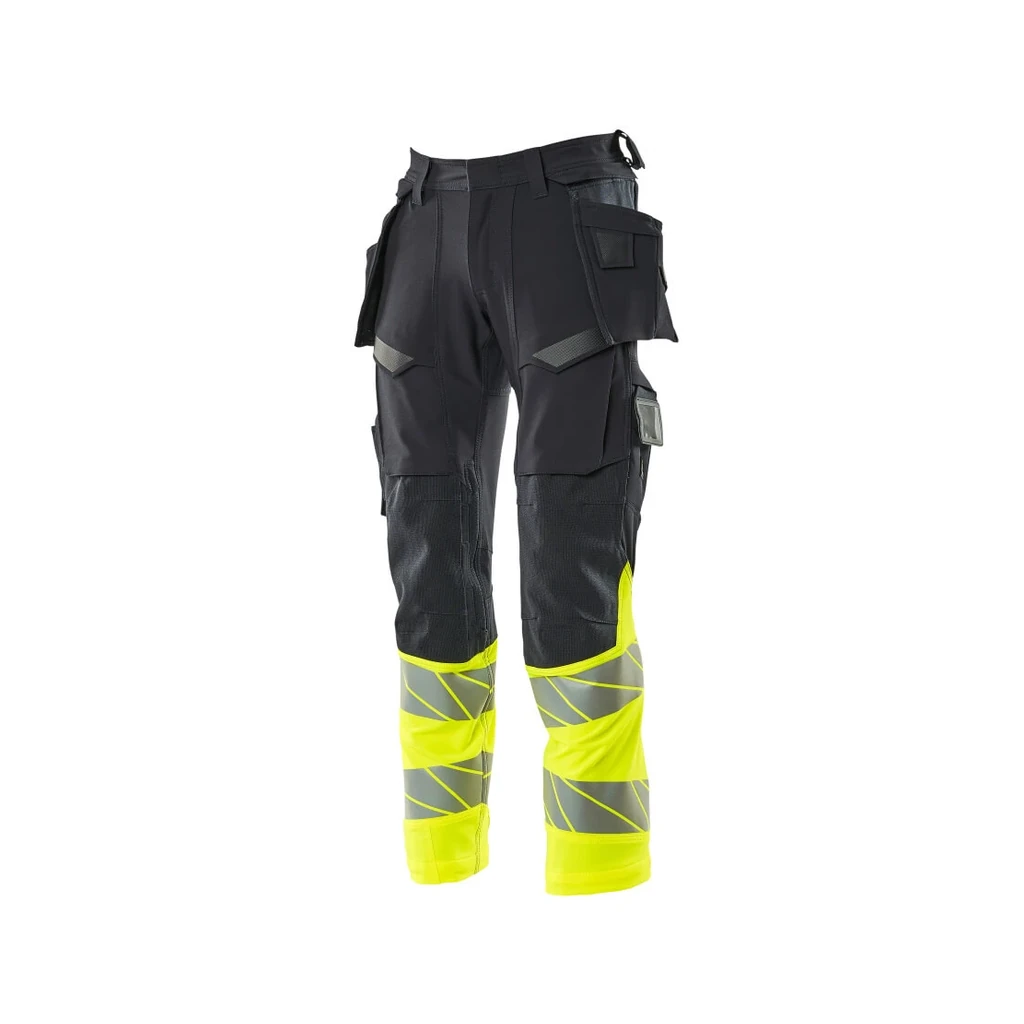 MASCOT® | Hose mit Hängetaschen ACCELERATE SAFE | 76C46 | Schwarzblau/Hi-vis Gelb