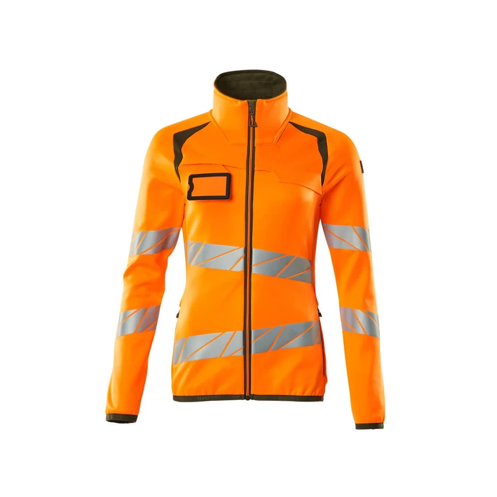 MASCOT® | Fleecepullover mit Reißverschluss ACCELERATE SAFE | 2XL | Hi-vis Orange/Moosgrün