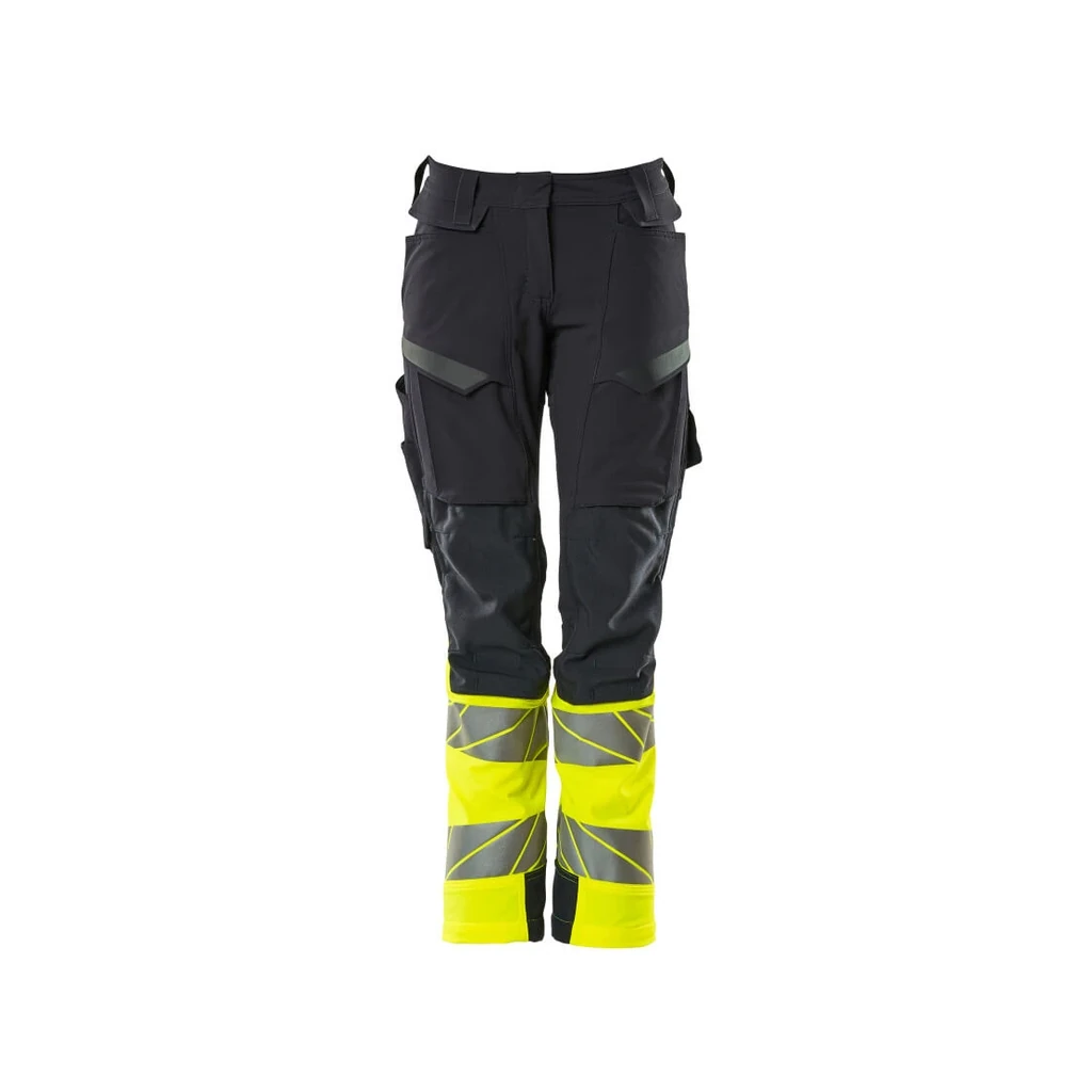 MASCOT® | Hose mit Knietaschen ACCELERATE SAFE | 76C34 | Schwarzblau/Hi-vis Gelb